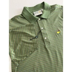 Augusta National Golf Shop Masters Men's Large Green Polo Shirt Pima Cotton
